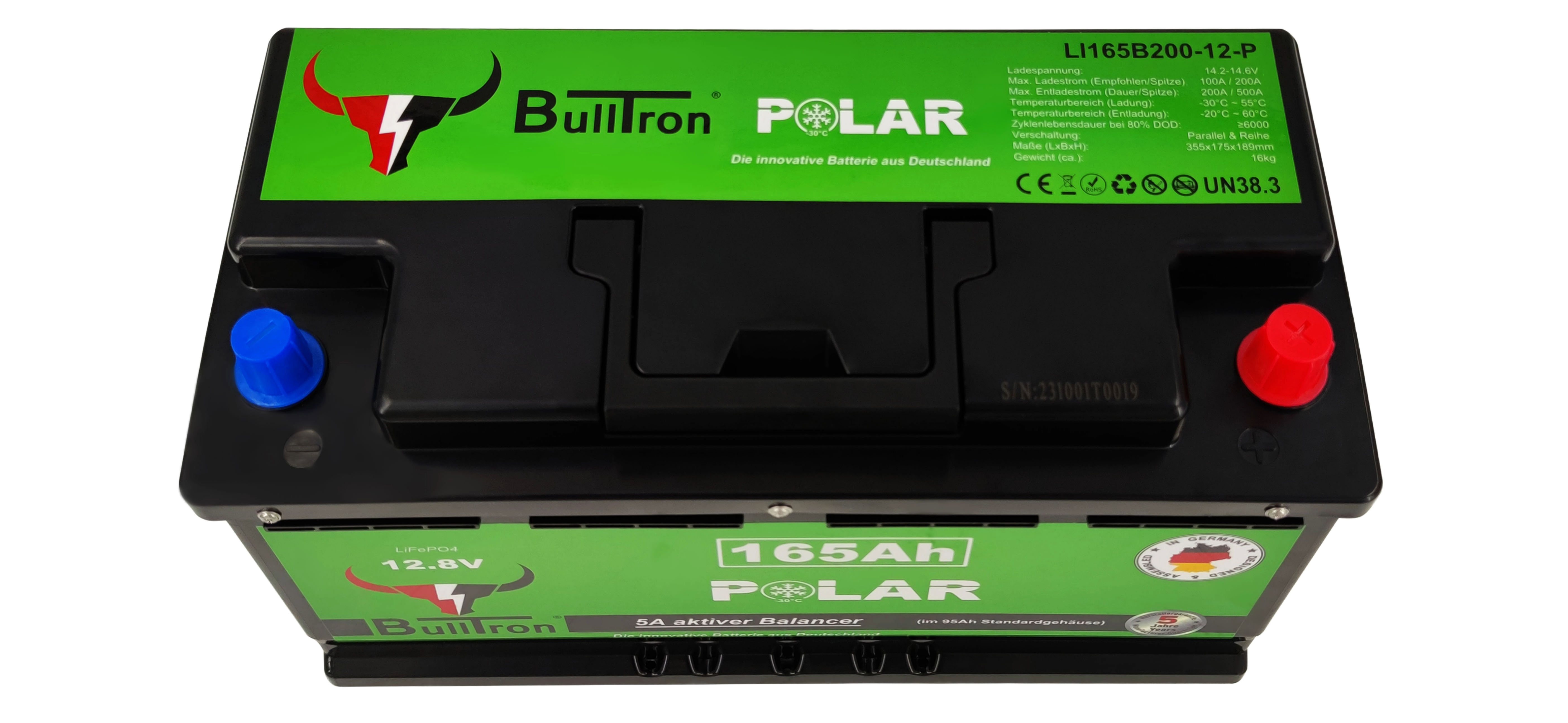 Bulltron 12V 165Ah Polar